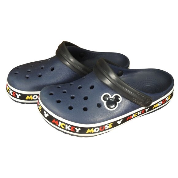 CROCS Shoes - Crocs Disney Mickey Mouse Crocband Lil Clog 205629-90h Navy Blue M 5 / W 7